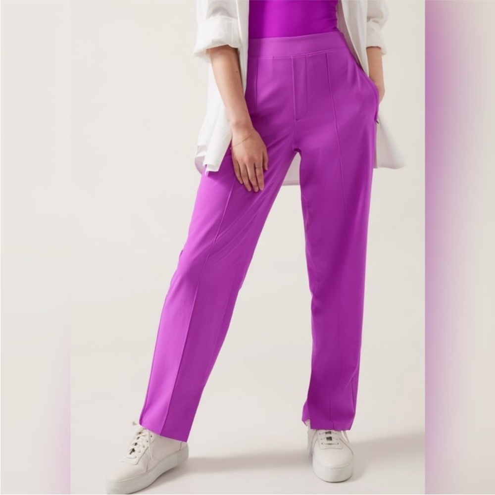 Athleta Brooklyn Heights High Rise Pants, Jazzy Purple